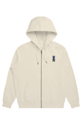 trillion Bear embroidered logo Organic Heavyweight Zip
