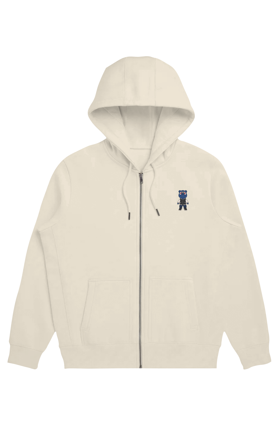 trillion Bear embroidered logo Organic Heavyweight Zip
