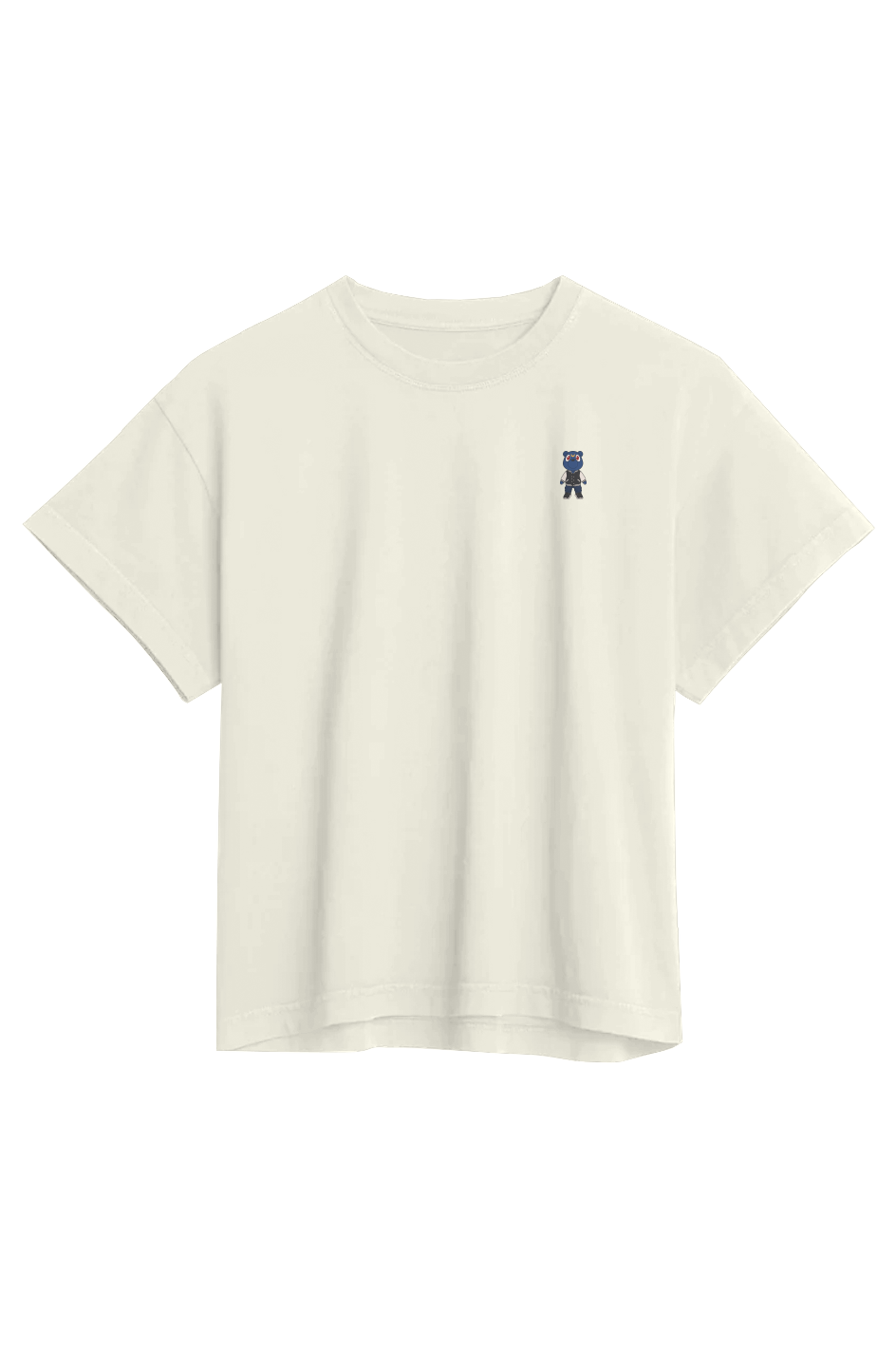 trillion bear embroidered logo Womens Heavyweight Organic Tee